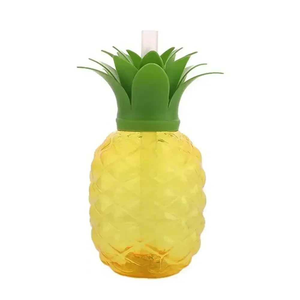 Cartoon Fruit Water Bottle Cup with Straw