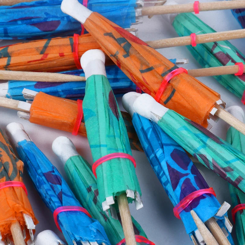 50pcs Slushie Cocktail Umbrellas