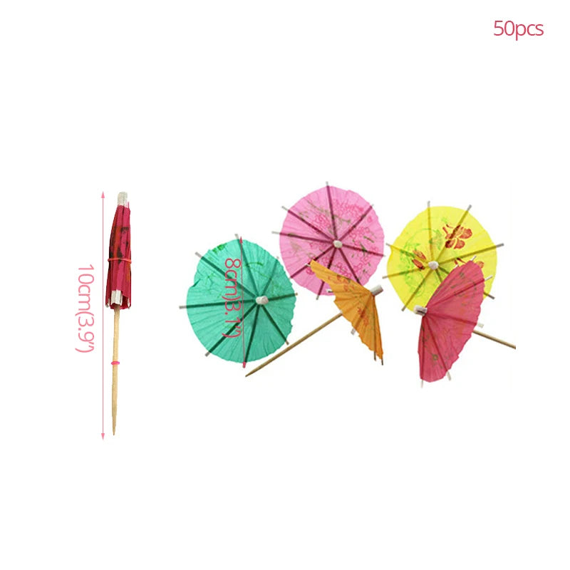 50pcs Slushie Cocktail Umbrellas