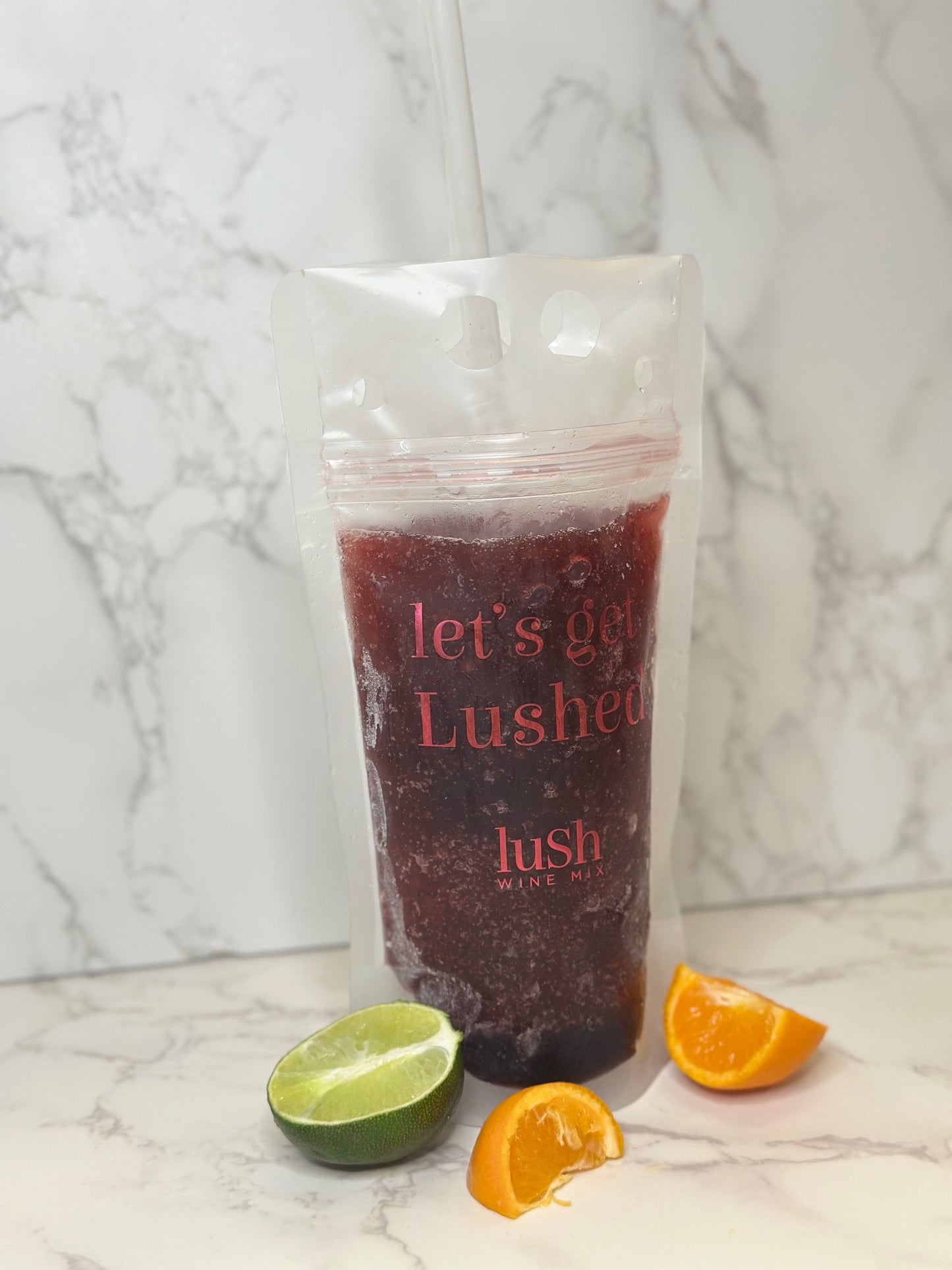 Slushie Drink Pouches for Lush Wine Mix