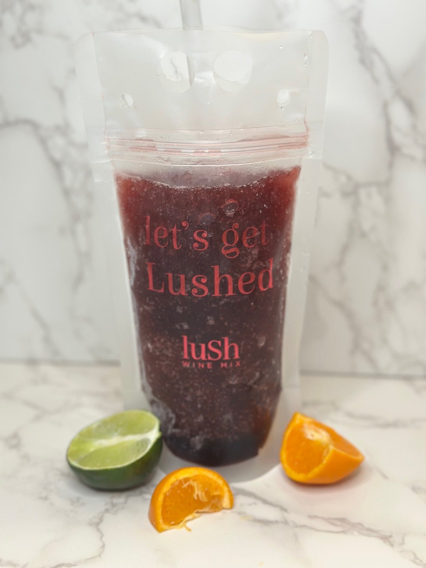 Slushie Drink Pouches for Lush Wine Mix