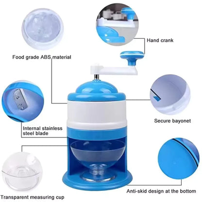Mini Manual Ice Crusher for Quick Frozen Treats