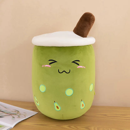 Soft Boba Plushie Pillow for Kids and Cute Room Decor