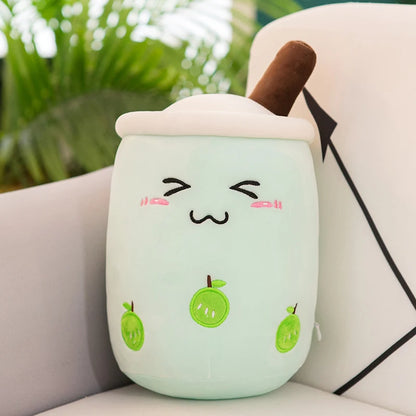 Soft Boba Plushie Pillow for Kids and Cute Room Decor