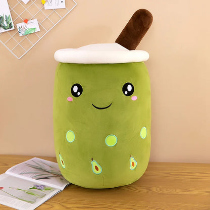 Soft Boba Plushie Pillow for Kids and Cute Room Decor