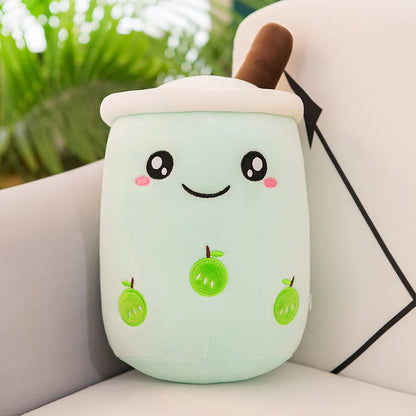 Soft Boba Plushie Pillow for Kids and Cute Room Decor