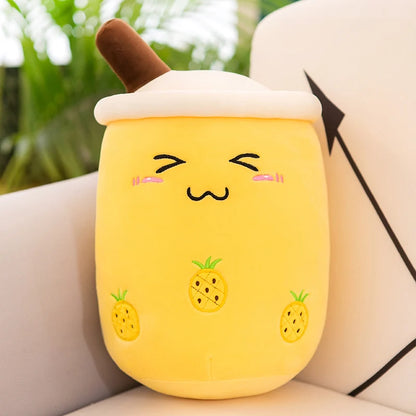 Soft Boba Plushie Pillow for Kids and Cute Room Decor