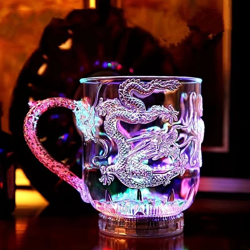 Glow Drinkware Led Cups 285Ml Luminous Beer Mug Flashing Drinking Cup Color Changing Beer Whisky Cup for Bar Club Party Supplies