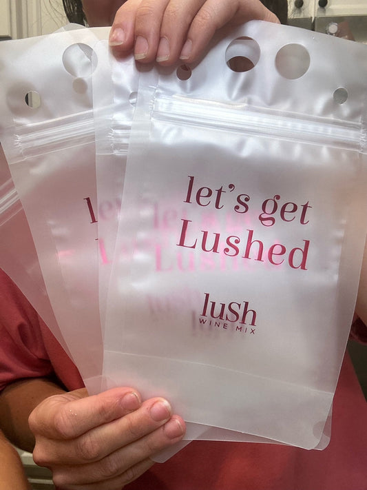 Slushie Drink Pouches for Lush Wine Mix