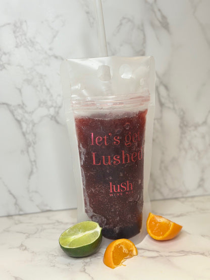 Slushie Drink Pouches for Lush Wine Mix